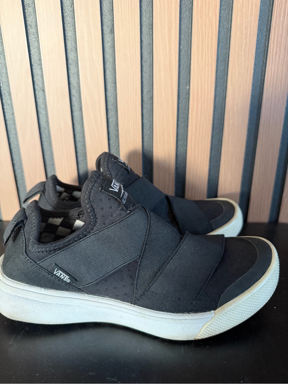 Vans Black Slip-On Athletic Casual Sneakers
